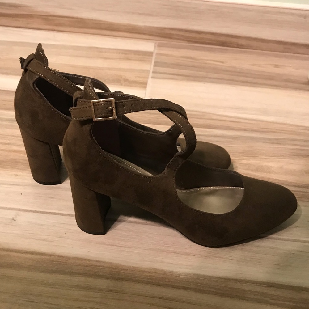 Brown Chunky Heels